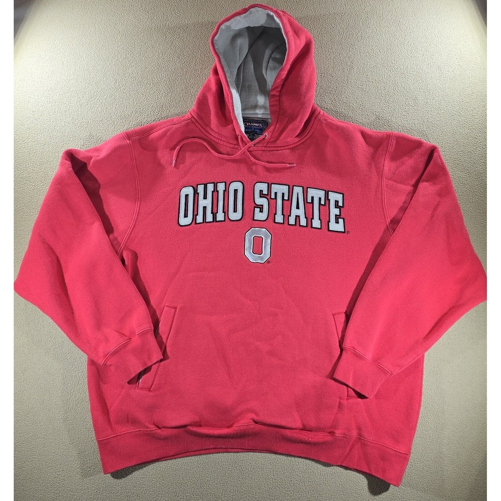 Ohio‎ State Buckeyes Red Hoodie NCAA Sweat Shirt Champs Sports Size XL
